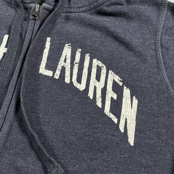 Polo Ralph Lauren Hoodie Mens XL Full Zip Sweatshirt Spell Out Vintage Y2K 67 - Picture 12 of 16